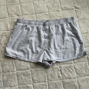 Victoria's Secret PINK | Lavender Gray Cozy Sleep Boxy Shorts | Size Extra Large
